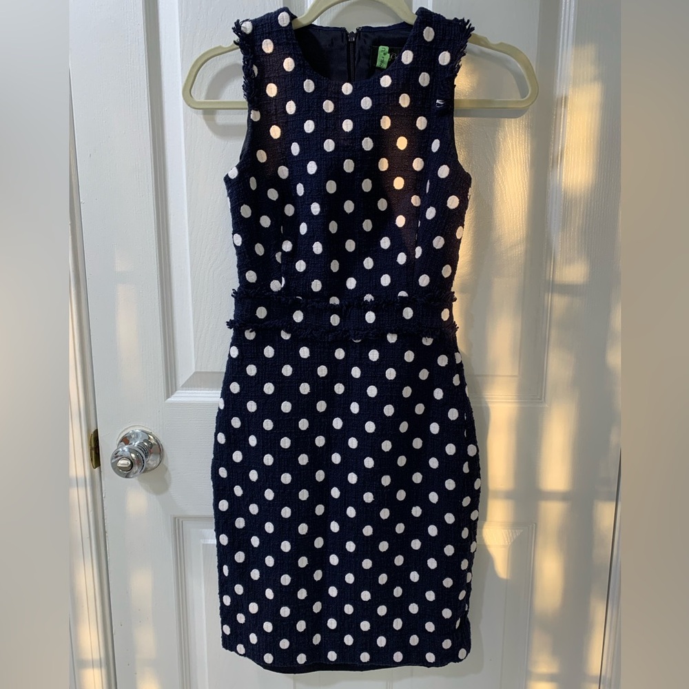 J Crew Polka Dot Sheath Dress
